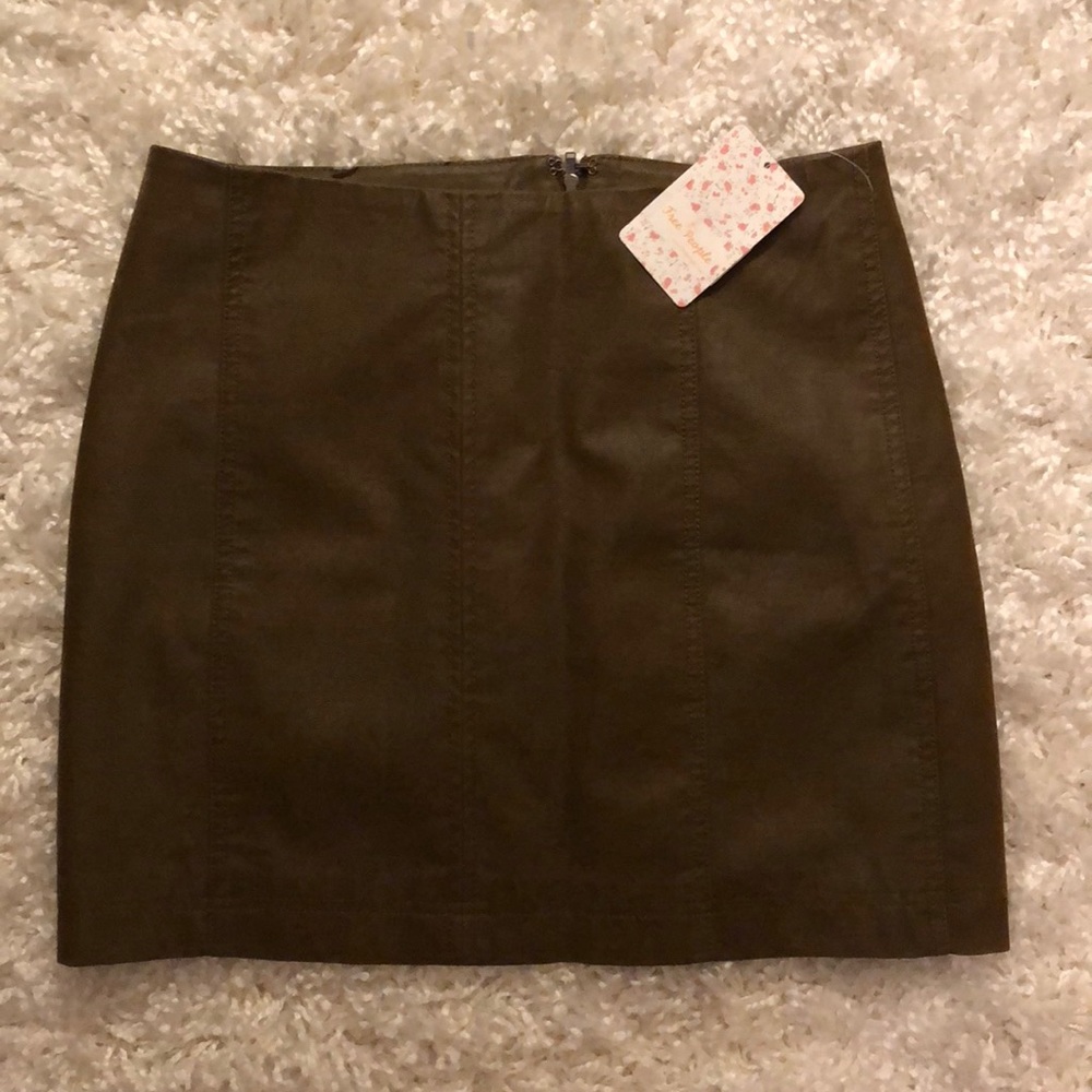 Free People suede skirt